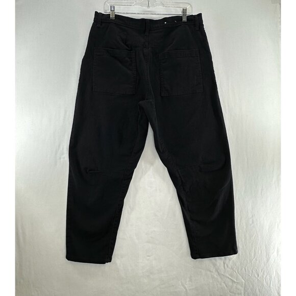 Farmers Market Tapered Jeans Womens 16 High Rise Stretch Denim Zip Button Black - Picture 2 of 13